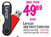 Lexar 16GB Twist Turn USB-each