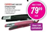 Carmen Wet And Dry Straightener