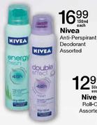 Nivea  Anti-Perspirant Deodorant - 160ml Each