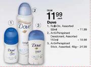 Dove Roll-on - 50ml Each