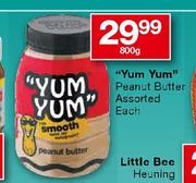 "Yum Yum" Peanut Butter Assorted-800g Each
