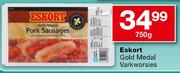 Eskort Gold Medal Varkworsies-750g