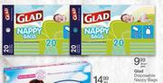 Glad Disposable Nappy Bags-20's Per Pack