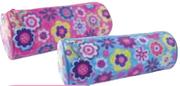 Floral Round Pencil Case