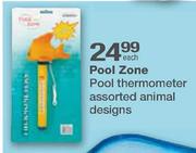 Pool Zone Pool Thermometer Assorted Animal Designs-each
