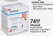 clearasil Perfecta Wash Automatic Face Wash Dispenser & Refill-Each
