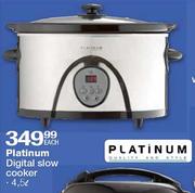 Platinum Digital Slow Cooker-4.5ltr Each 