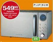 Platinum Digital Microwave Oven With Mirror Finish-25Ltr Each