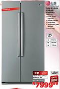 LG Metallic Side-By-Side Fridge/Freezer-537ltr