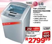 LG Metallic White Top Loading Washine Machine-10kg