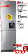 LG Metallic Fridge/Freezer With Water Dispenser-296ltr