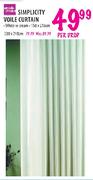 Simple Choice Simplicity Voile Curtain-230x218cm Per Drop