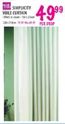 Simple Choice Simplicity Voile Curtain-150x218cm Per Drop