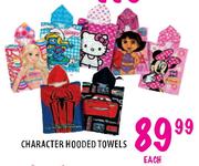 Character Hooded Towels-Each