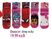 Character Sleep Socks-Each