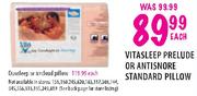 Vita Sleep Prelude Or Antisnore Standard Pillow-Each
