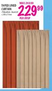 Taped Lined Curtain-230x218cm Per Drop