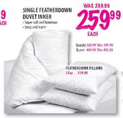 Double Feather Down Duvet Inner-Each