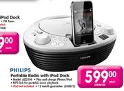 Philips Portable Radio With Ipod Dock-AZD208
