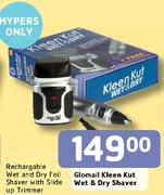 Glomail Kleen Kut Wet & Dry Shaver