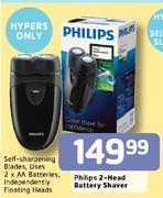 Philips 2 Head Battery Shaver