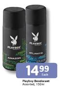 Playboy Deodorant Assorted-150ml Each