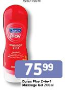 Durex Play 2 In 1 Massage Gel-200ml