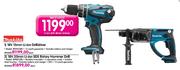 Makita 18V Li-ion SDS Rotary Hammer Drill-20mm Each