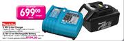 Makita 18V Li-ion Rechargable Battery (BL1830)-Each