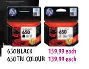 HP 650 Tri Colour-each