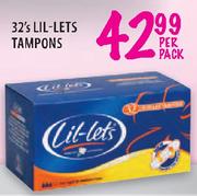 Lil-Lets Tampons - 32's Per Pack