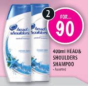 Head & Shoulders Shampoo - 2 x 400ml