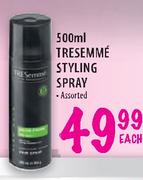Tresemme Styling Spray - 500ml Each