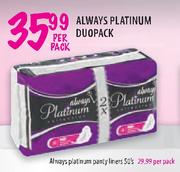 Always Platinum Duopack - Per Pack