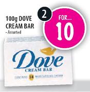 Dove Cream Bar - 2 x 100gm