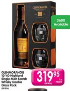 Glenmorangie 10 Yo Highland Single Malt Scotch Whisky Double Glass Pack-1x750ml