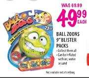 Ball Zoons 9" Blister Packs Each
