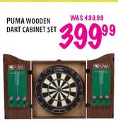 Puma Wooden Dart Cabinet Set