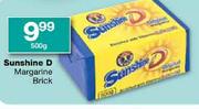 Sunshine D Margarine Brick-500g