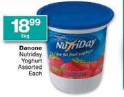 Danone Nutriday Yoghurt Assorted-1kg Each