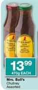 Mrs. Ball's Chutney - 470gm Each