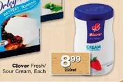 Clover Fresh/Sour Cream-250ml Each