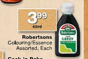 Robertsons Colouring/Essence Assorted-40ml Each