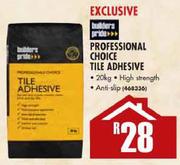 Builders Pride Professional Choice Tile Adhesive-20kg