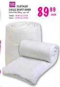 Simple Choice Platinum Double Duvet Inner-Each