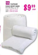 Simple Choice Platinum Queen Duvet Inner-Each