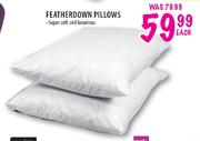 Feather Down Pillows-Each  