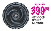 Kenwood 12" 1000W Subwoofer