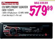 Pioneer CD/MP3 Front Loader-DEH-155MP