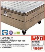 Bordeaux Luxury Pillow Top Do-Not-Turn Queen Bedset